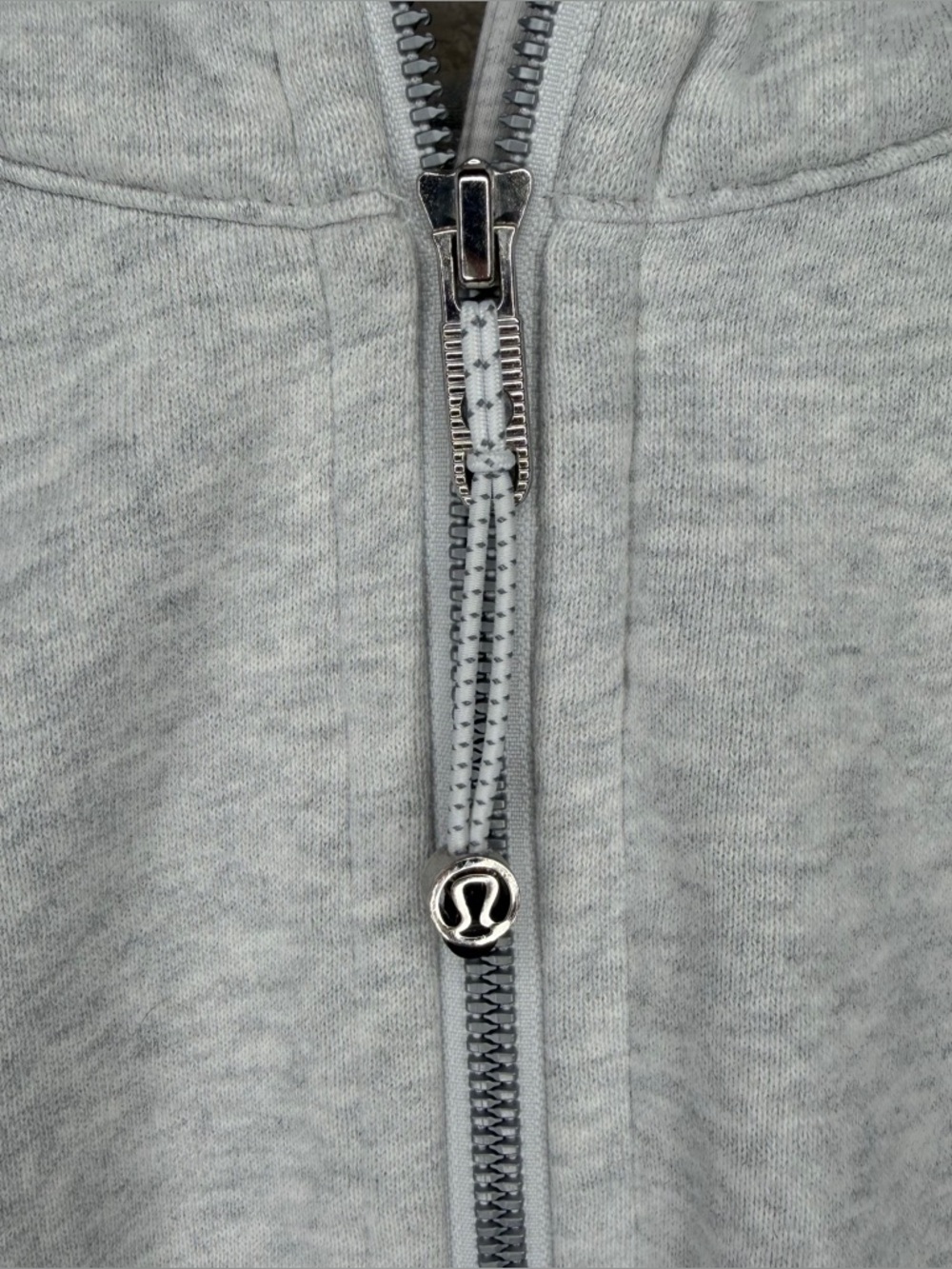 Lululemon Scuba Oversized Full Zip Heathered Core Ultra Light Grey Size M/L - Picture 8 of 11